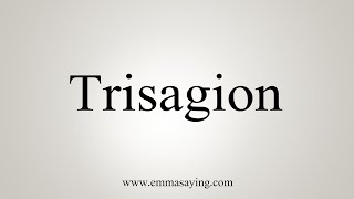 How To Say Trisagion [upl. by Alledi327]