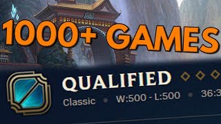 1000 RANKED GAMES THIS SEASON  Road to Masters Ep 11 [upl. by Cassandra]