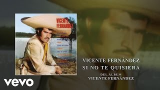 Vicente Fernández  Si No Te Quisiera Cover Audio [upl. by Meikah]