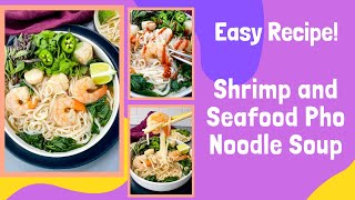 Shrimp And Seafood Pho Noodle Soup [upl. by Eisej678]