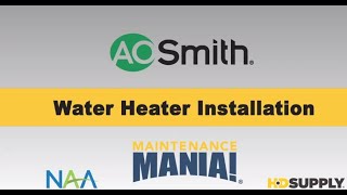 AO Smith Water Heater Installation Training [upl. by Oskar]