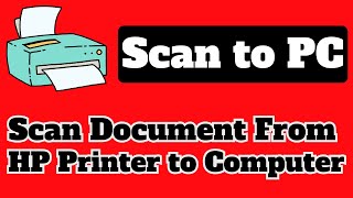 How to scan document from HP printer to computer  HP 1005 printer me scan kaise kare [upl. by Adlai]