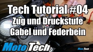 MotoTech Tutorial 04  Fahrwerk  Dämpfung [upl. by Plumbo70]