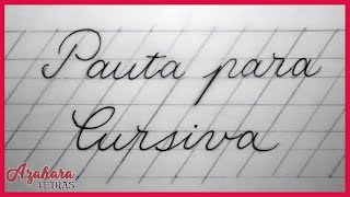 Pauta para caligrafía cursiva [upl. by Llerred]