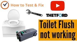 Camper Toilet Flush Repair Thetford C402 Motorhome [upl. by Scuram]