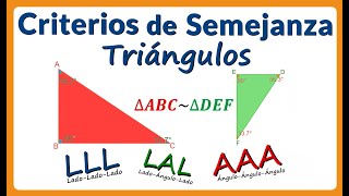 Criterios de semejanza de triángulos [upl. by Blau]