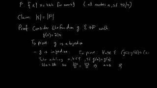 Cardinality of Sets Proving their equality [upl. by Ivor]