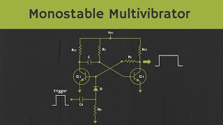 Monostable Multivibrator using BJT Explained [upl. by Emelin432]