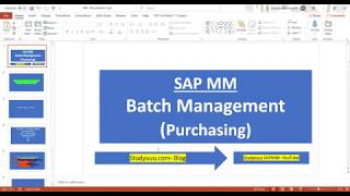 SAP MM Batch Management for Purchasing full overview explanation for Beginners and experienced [upl. by Irroc]