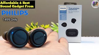 Philips TAT1215BK True Wireless Earphones Unboxing  Detailed Review [upl. by Ahseinod]