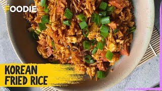 Korean Fried Rice  How to make Fried Rice  The Foodie [upl. by Furgeson]