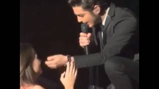 Gianluca Ginoble singing to a fan [upl. by Ainak333]