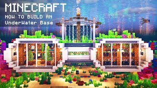 Minecraft How To Build an Underwater Base [upl. by Noruq403]