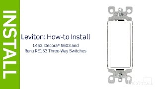 How to wire a 3Way Light Switch  Leviton [upl. by Beulah135]