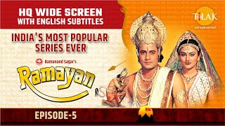 Ramayan EP 5  ताड़का वध  विश्वामित्रयज्ञ की रक्षा  HQ WIDE SCREEN  English Subtitles [upl. by Isteb]