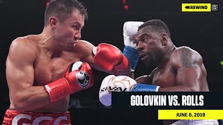 FULL FIGHT  Gennadiy quotGGGquot Golovkin vs Steve Rolls DAZN REWIND [upl. by Pip]