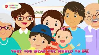 I Love My Family Animated Version  Children SingAlong  Families for Life Family Songs [upl. by Eiffe818]