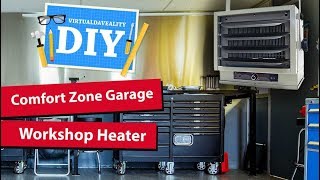 Installing a garage or workshop heater  comfort zone review of CZ220 CZ230 [upl. by Iaka]