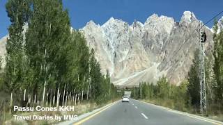 Beautiful Karakoram Highway Passu Cones KKH GilgitBaltistan Pakistan [upl. by Suruat]