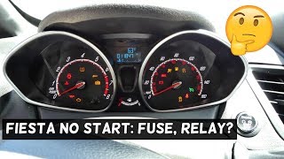 FORD FIESTA DOES NOT START FUSE RELAY PROBLEM MK7 ST [upl. by Llemert]