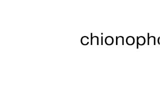 How to pronounce chionophobia [upl. by Ahsiyn207]