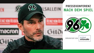 PK nach dem Spiel  Hannover 96  SpVgg Greuther Fürth [upl. by Nonnair]