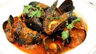 Mussels Moules Moroccan Style Recipe  CookingWithAlia  Episode 283 [upl. by Ardnuahc]