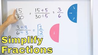 04  Simplify Fractions to Lowest Terms Simplifying amp Reducing Fractions  Part 2 [upl. by Mackay580]