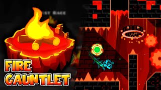 “Fire Gauntlet” Complete All Coins – Geometry Dash [upl. by Siroled]