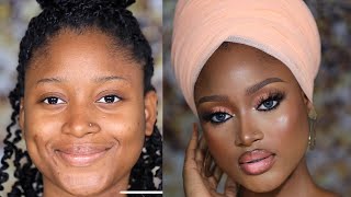 MELANIN MAKEUP TRANSFORMATION FT NIKKY SAMUEL [upl. by Oam]