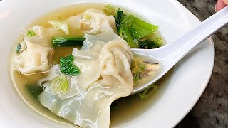 WONTON SOUP  Quick Wonton Soup Broth Recipe  Simply Mamá Cooks [upl. by Airotna]