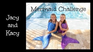 Mermaid Challenge  Jacy and Kacy [upl. by Edin]