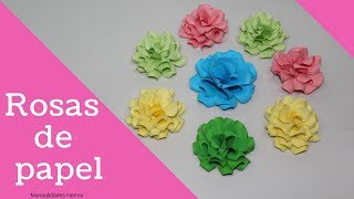 Como hacer rosas de papel [upl. by Lime376]