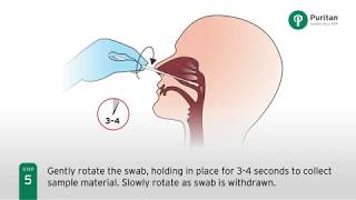 Panbio™ COVID 19 Ag Nasal Swab Procedure Live Action [upl. by Gamber]