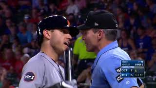 Angel Hernandez Ejects Kinsler in the Middle of his At Bat [upl. by Stilwell603]