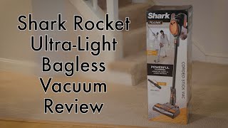 Shark Rocket UltraLight Bagless Vacuum Review  best corded stick vacuum [upl. by Lesser50]