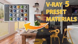 VRay 5 New Material Library And Preset Materials for 3Ds Max [upl. by Llednav903]