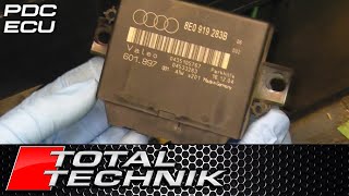 How to Remove Rear Parking PDC Sensor ECU Control Module  Audi A4 S4 RS4  B6 B7  20012008 [upl. by Brander821]