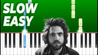 Patrick Watson  Je te laisserai des mots  Slow Easy Piano Tutorial [upl. by Acirema]