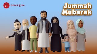 Omar Esa  Jummah Mubarak Nasheed  3D Islamic Cartoon [upl. by Voltz858]