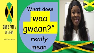 What does quotwaa gwaanquot really mean Jamaican Patois for beginners How to speak like a Jamaican [upl. by Morena]