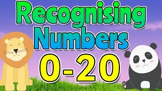 Recognising RANDOM Numbers 020 😊 Learn to Read amp Write Numbers 0 to 20  Miss Ellis 💜 [upl. by Lienahs]