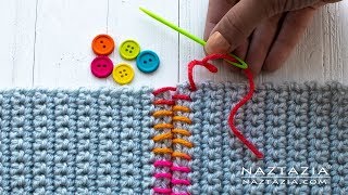 SEWING with CROCHET  TIPS on How to Sew Crochet Together [upl. by Ynoble]