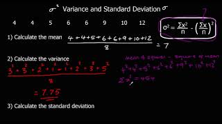 Variance and Standard Deviation [upl. by Saltzman]