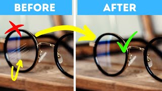 Remove Scratches from Eyeglasses  DIY Eyeglass Cleaner Solution Recipe at Home [upl. by Bonnes345]