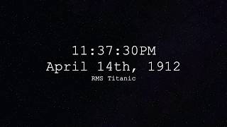 Titanic Real Time Sinking With Morse Code [upl. by Enaid]