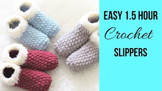 15 Hour Crochet Slippers for BeginnersSo squishy [upl. by Acysej]