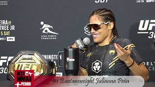 Julianna Pena UFC 307 Post Fight Interview [upl. by Lothair]