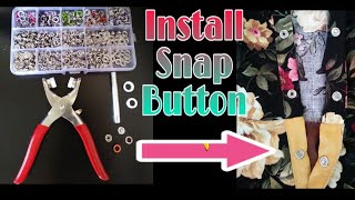 How to Attach a Snap Button [upl. by Chute448]