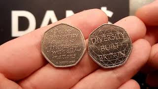 2020 50p Coin MINTAGE FIGURE UPDATE  Diversity Built Britain 50p  Brexit 50p [upl. by Spalla962]